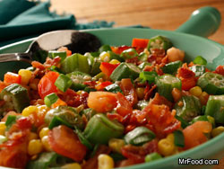Okra and Corn Skillet