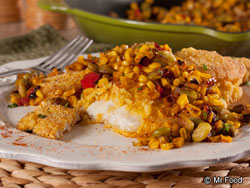Pan-Seared Catfish with Succotash