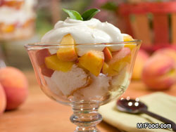 Peaches and Cream Trifle 