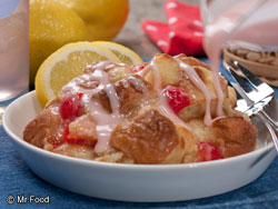 Pink Lemonade Bread Pudding