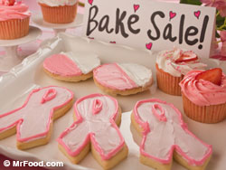  Pink Ribbon Cookies 