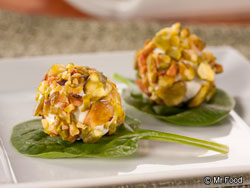 Pistachio Goat Cheese Bites