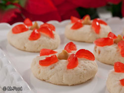 Poinsettia Cookies