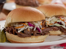 Pulled Brisket Sliders