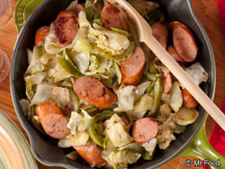 Skillet Sausage 'n' Cabbage