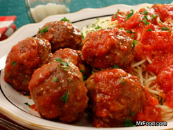 Spaghetti with Surprise Meatballs