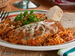 Stovetop Chicken Noodle Parmigiana