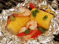 Shrimp and Corn Packets