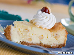 White Chocolate Macadamia Nut Cheesecake