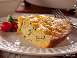 Zucchini Corn Bread Pie