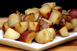 Beer Steamed Potatoes with Rosemar
