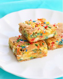 Cake Batter Blondies