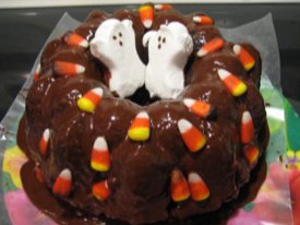 Festive Halloween Bundt Cake