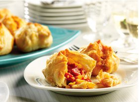Roasted Red Pepper Puffs