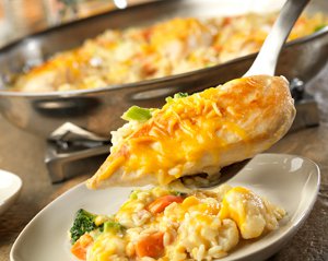 Skillet Cheesy Chicken & Rice