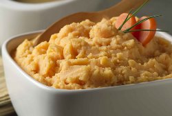 Glowing Mashed Potatoes -- With Carrots