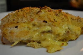 Simple Crusted Stuffed Chicken