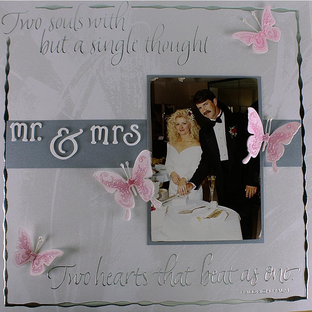 mr and mrs wedding scrapbook layout favecrafts com wedding scrapbook template