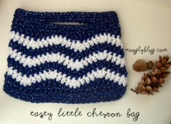Sparkly Chevron Bag