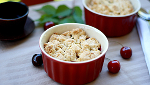 Cherry Cobbler for Two