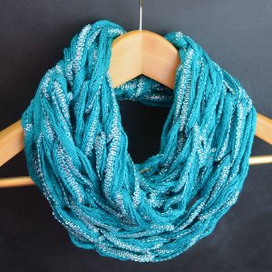 Arm Knit Infinity Scarf Video Tutorial AllFreeKnitting.com