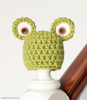 Baby Frog Crochet Hat