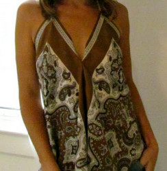 Silky Scarf Halter Top
