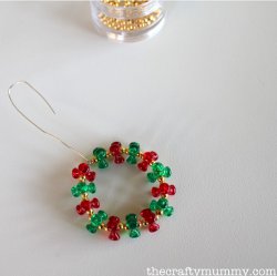 free beaded christmas ornament patterns, beaded wire star