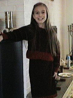 Free Crochet Pattern - Chenille Strips Sweater and Skirt from the