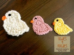 Spring Chick Applique Pattern | AllFreeCrochet.com