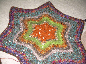 ROW COUNT STAR AFGHAN SQUARE Crochet Pattern - Free