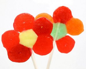 Lifesavers Flower Lollipops | AllFreeKidsCrafts.com