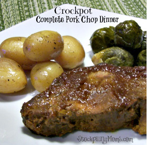 One-Pot Complete Pork Chop Dinner | AllFreeSlowCookerRecipes.com