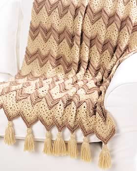 DOUBLE CROCHET RIPPLE AFGHAN PATTERN | Crochet For Beginners