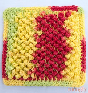 plus 3 crochet: variegated dishcloths